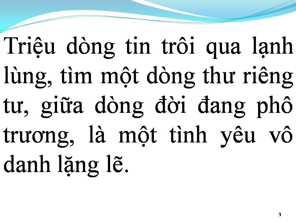 Lời bài hát EMAIL TÌNH YÊU