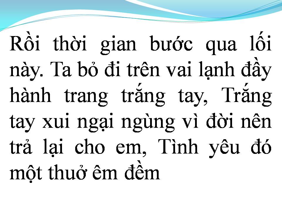 Lời bài hát MÀU XANH KỶ NIỆM (VÙNG TRỜI XANH KỶ NIỆM)