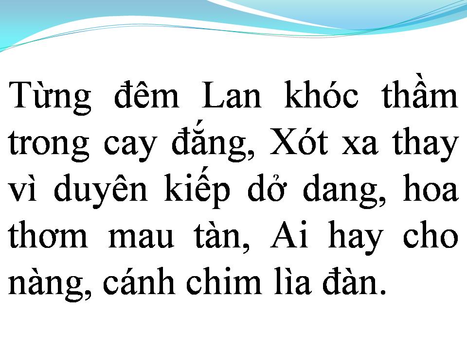 Lời bài hát CHUYỆN TÌNH LAN VÀ ĐIỆP 2