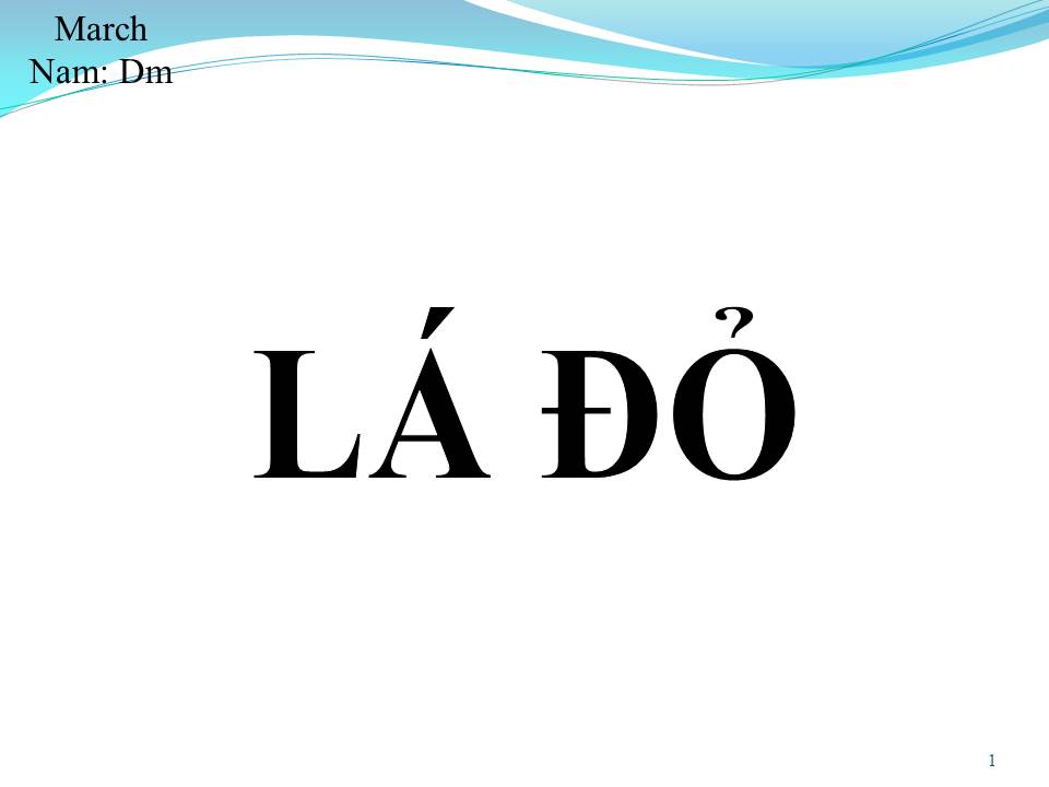Lời bài hát LÁ ĐỎ