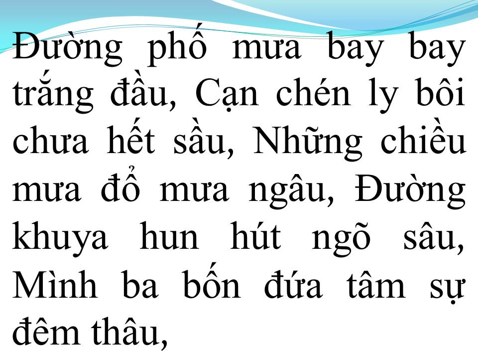 Lời bài hát LÁ THƯ ĐÔ THỊ