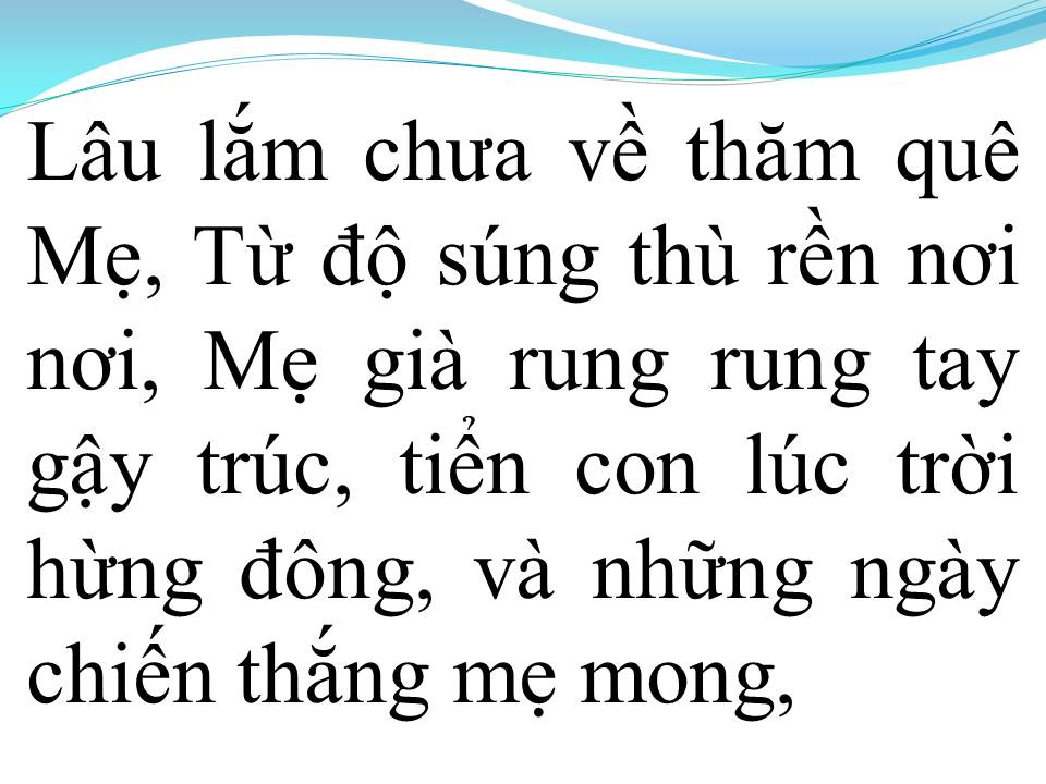Lời bài hát LÁ THƯ TIỀN TUYẾN