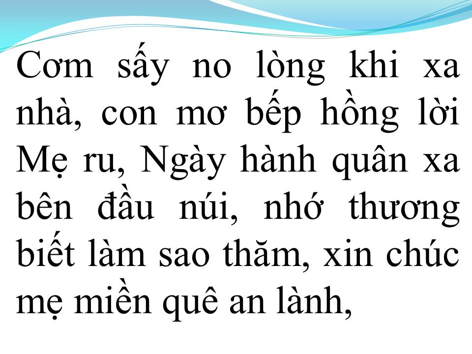 Lời bài hát LÁ THƯ TIỀN TUYẾN