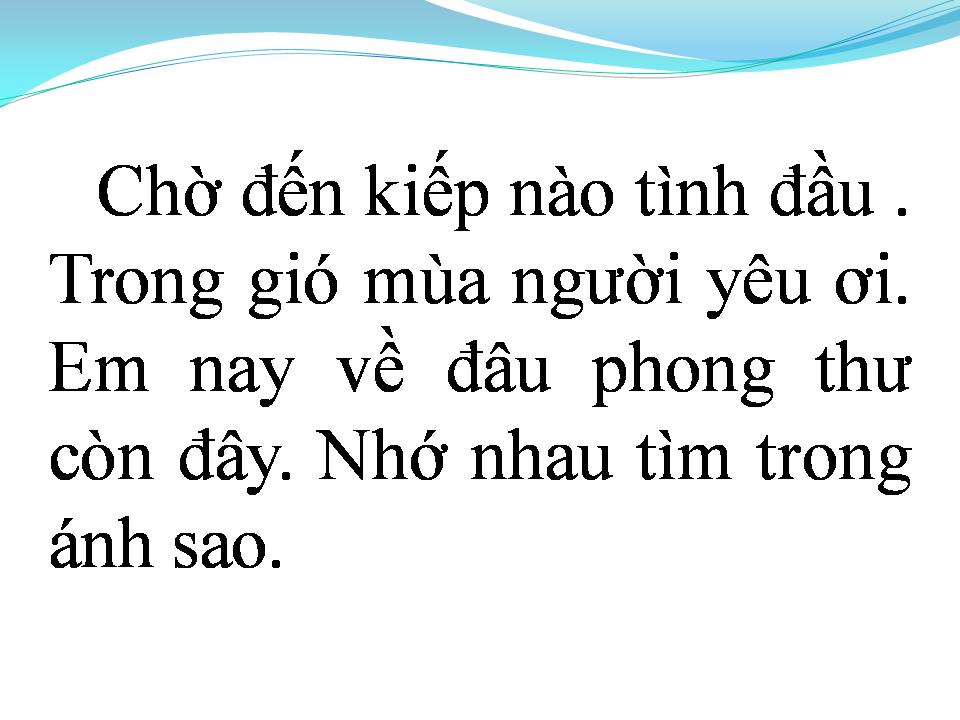 Lời bài hát LÁ THƯ