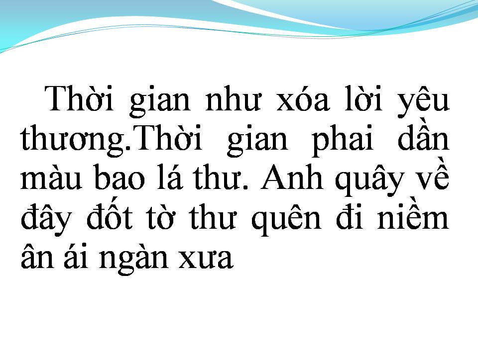 Lời bài hát LÁ THƯ