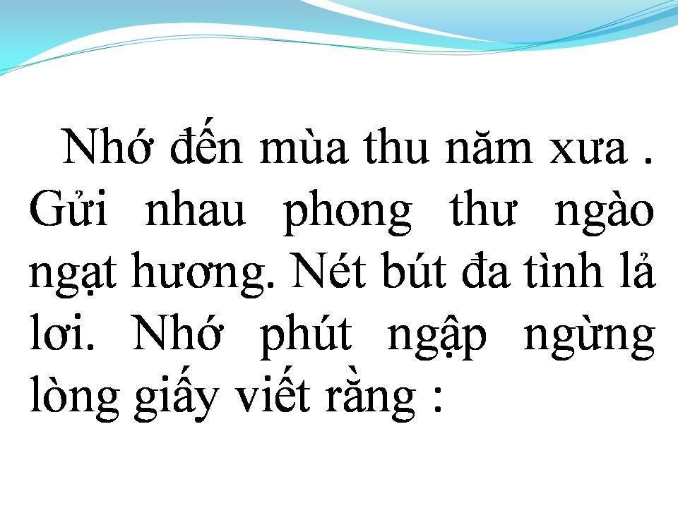 Lời bài hát LÁ THƯ