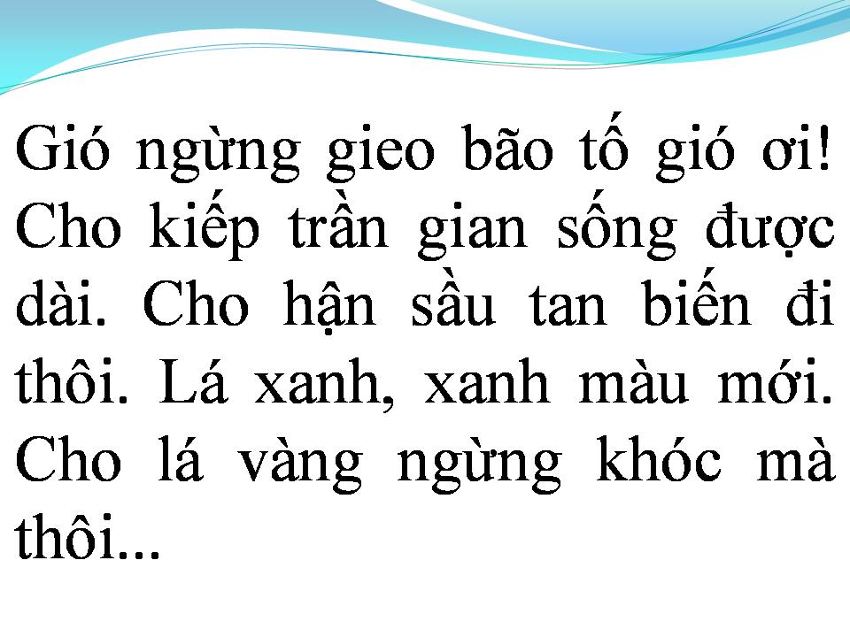 Lời bài hát LÁ VÀNG KHÓC LÁ XANH RƠI