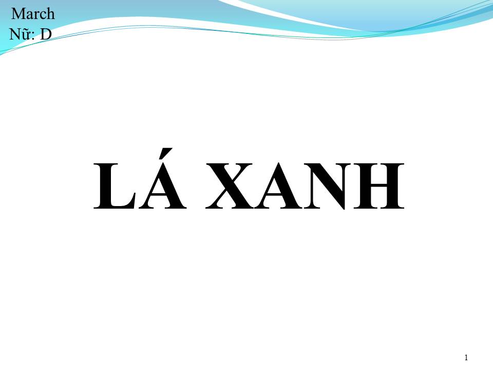 Lời bài hát LÁ XANH