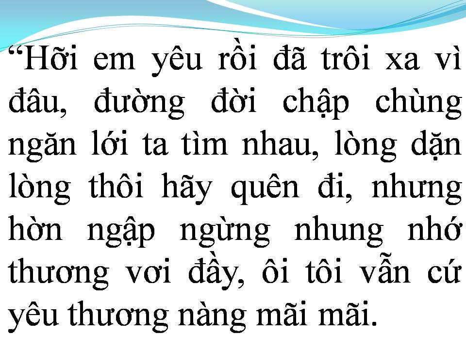 Lời bài hát LẠC MẤT NHAU