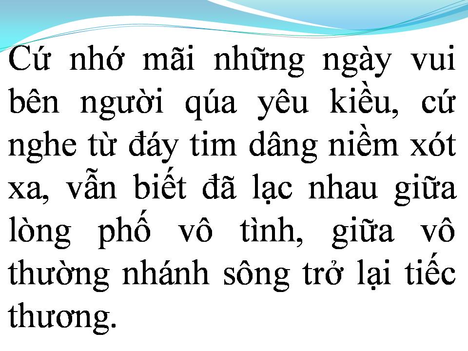 Lời bài hát LẠC MẤT NHAU