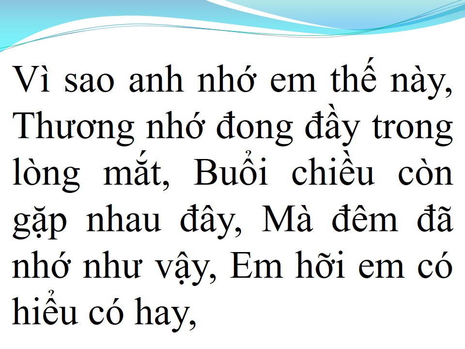 Lời bài hát LẠI NHỚ NGƯỜI YÊU