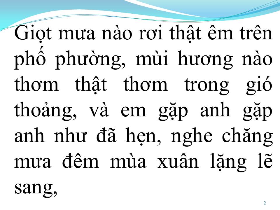 Lời bài hát LẮNG NGHE MÙA XUÂN VỀ