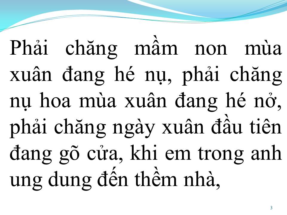 Lời bài hát LẮNG NGHE MÙA XUÂN VỀ