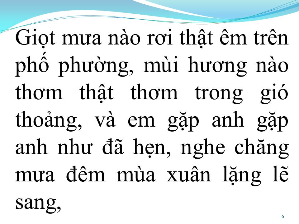 Lời bài hát LẮNG NGHE MÙA XUÂN VỀ