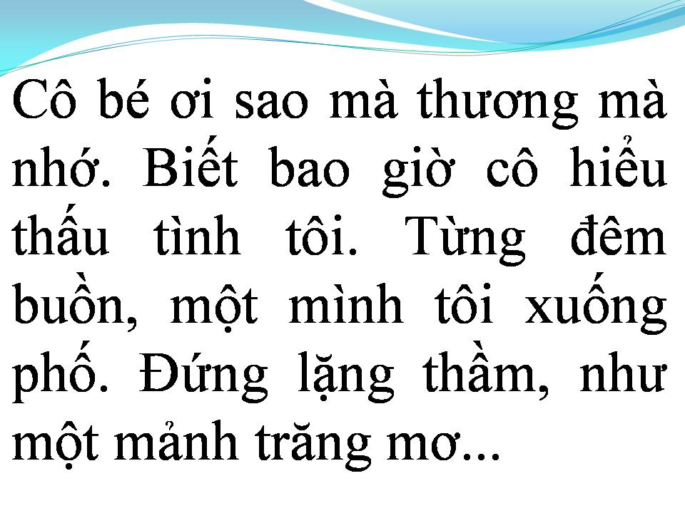 Lời bài hát LẶNG THẦM