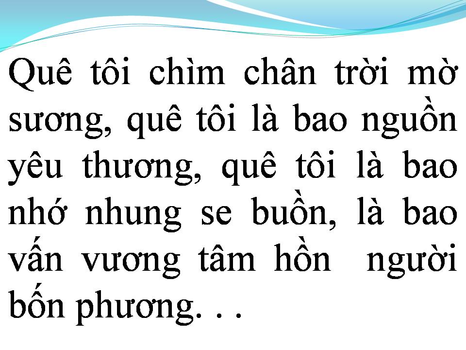 Lời bài hát LÀNG TÔI