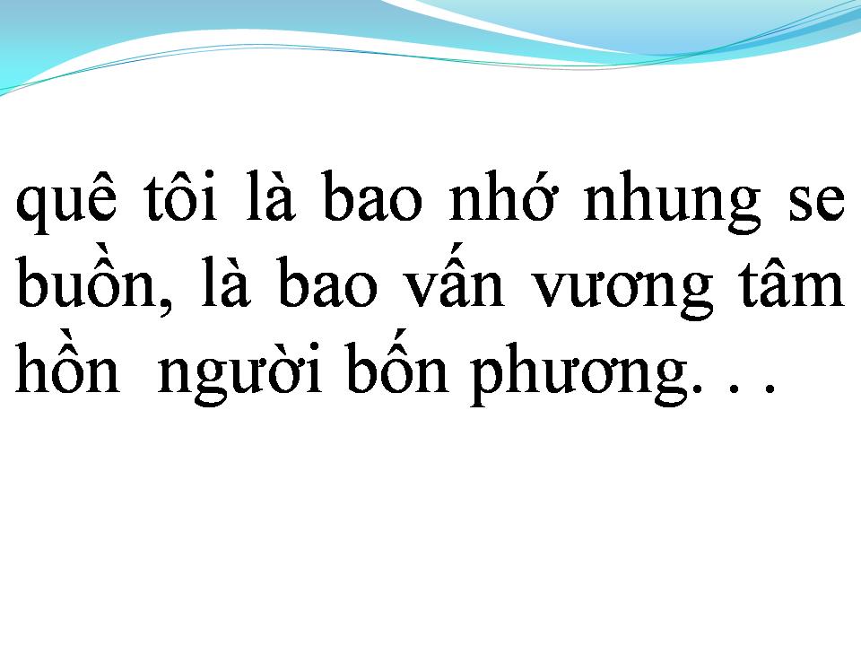 Lời bài hát LÀNG TÔI