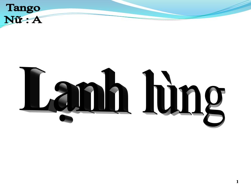 Lời bài hát LẠNH LÙNG