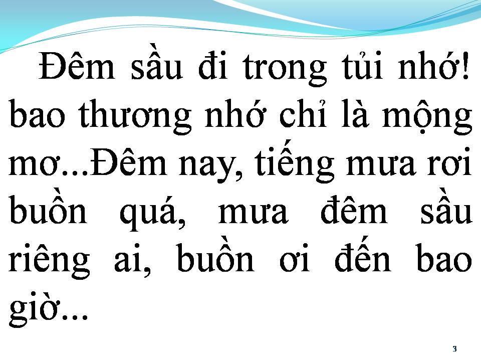 Lời bài hát LẠNH TRỌN ĐÊM MƯA