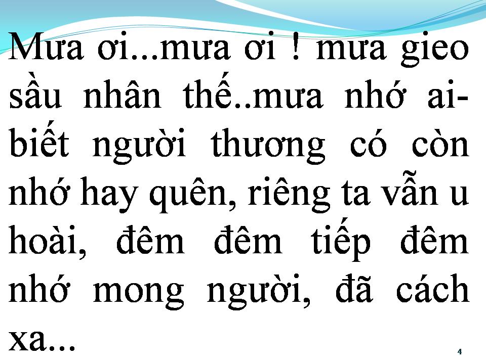 Lời bài hát LẠNH TRỌN ĐÊM MƯA