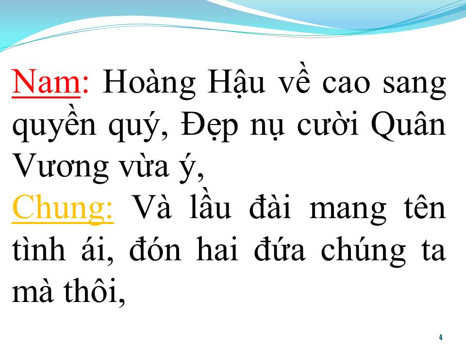 Lời bài hát LÂU ĐÀI TÌNH ÁI (SONG CA)