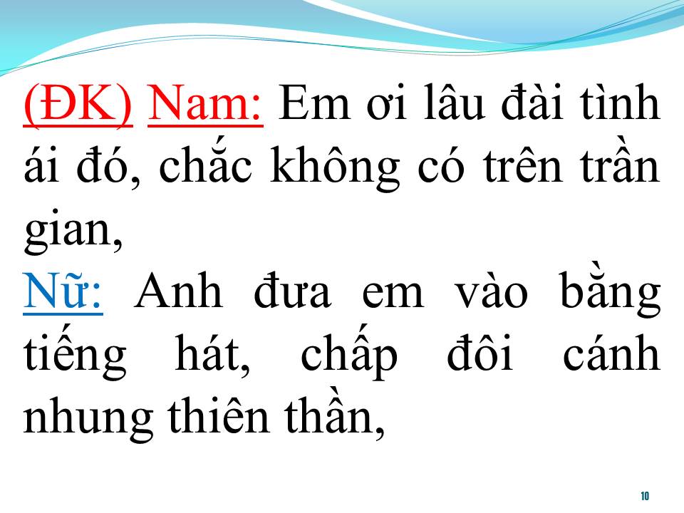 Lời bài hát LÂU ĐÀI TÌNH ÁI (SONG CA)