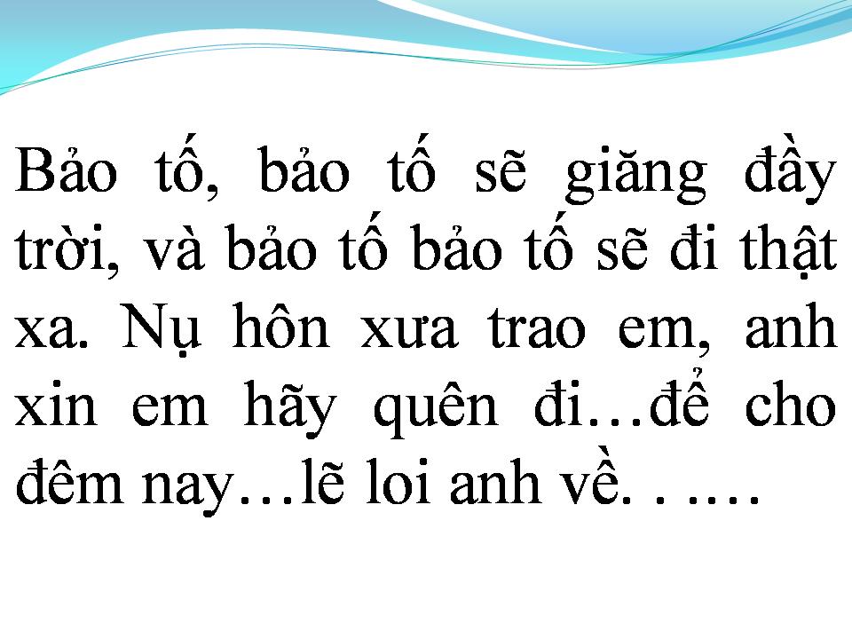 Lời bài hát LẺ LOI CUỘC TÌNH