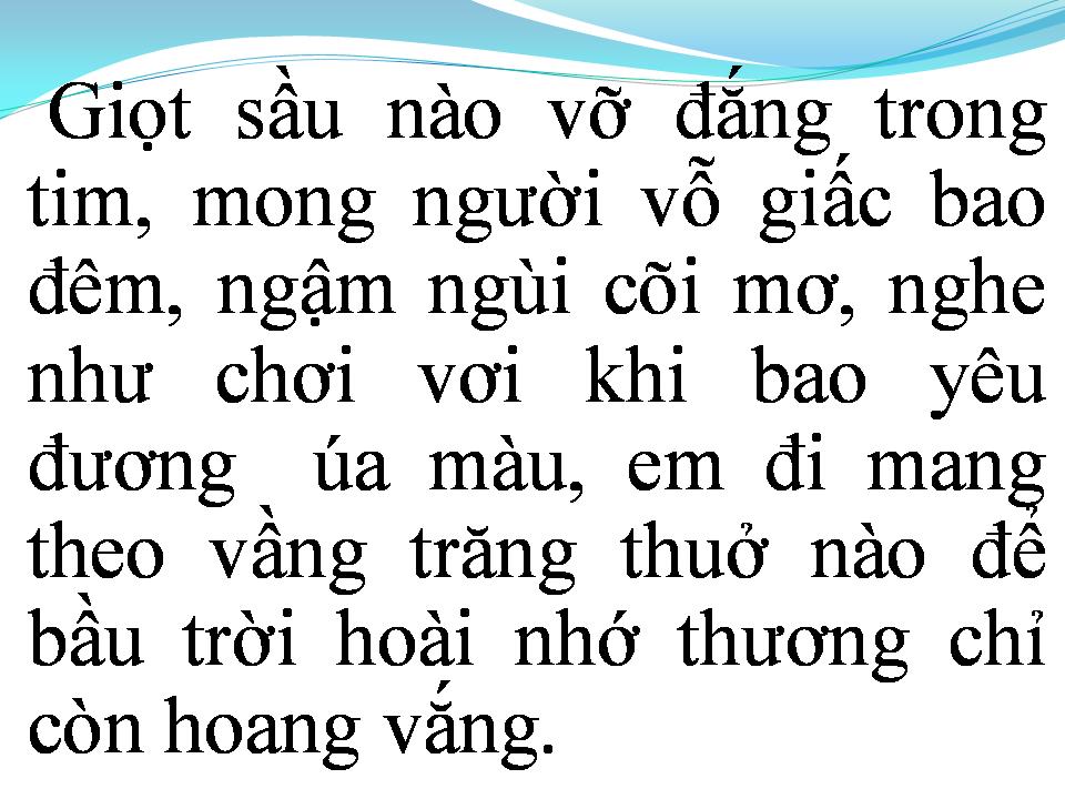 Lời bài hát LIỀU THUỐC CHO TRÁI TIM