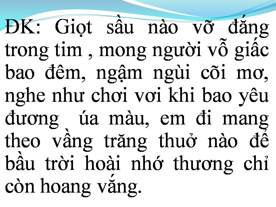 Lời bài hát LIỀU THUỐC CHO TRÁI TIM
