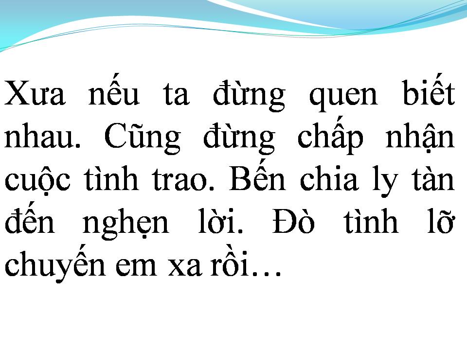 Lời bài hát LỠ CHUYẾN ĐÒ TÌNH