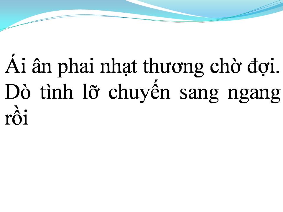 Lời bài hát LỠ CHUYẾN ĐÒ TÌNH
