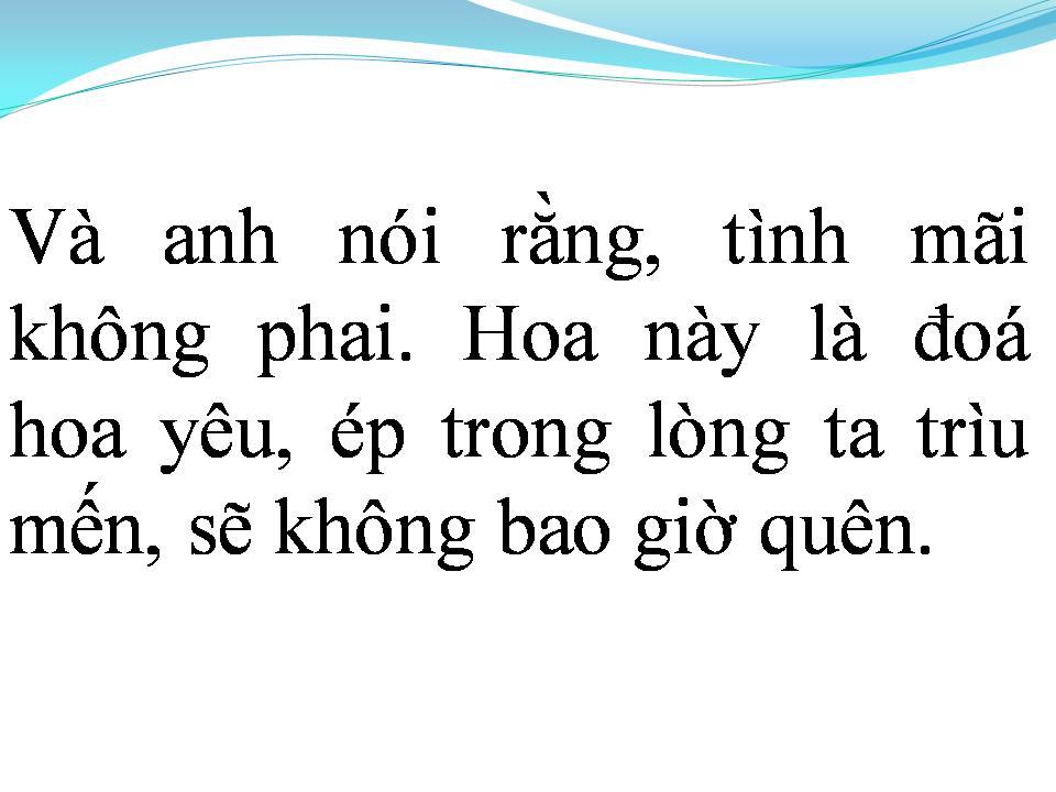 Lời bài hát LOÀI HOA KHÔNG VỠ