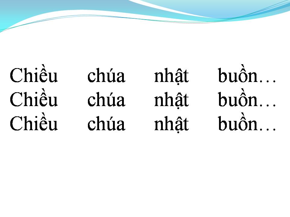 Lời bài hát LỜI BUỒN THÁNH (CHIỀU CHỦ NHẬT BUỒN)