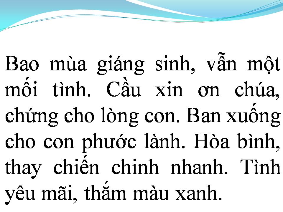 Lời bài hát LỜI CON XIN CHÚA
