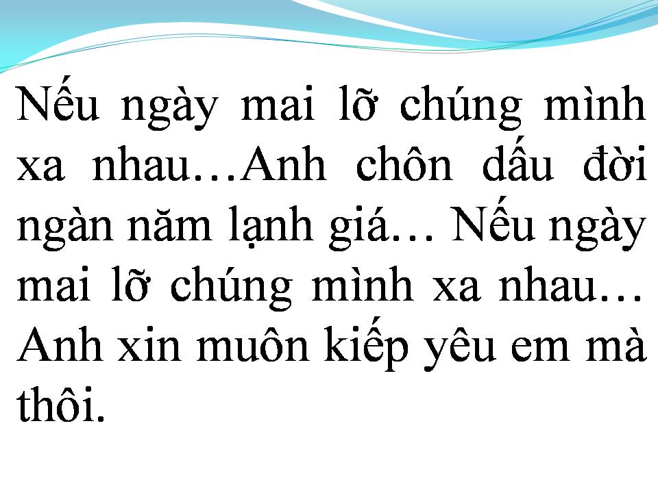 Lời bài hát LỜI CUỐI CHO EM