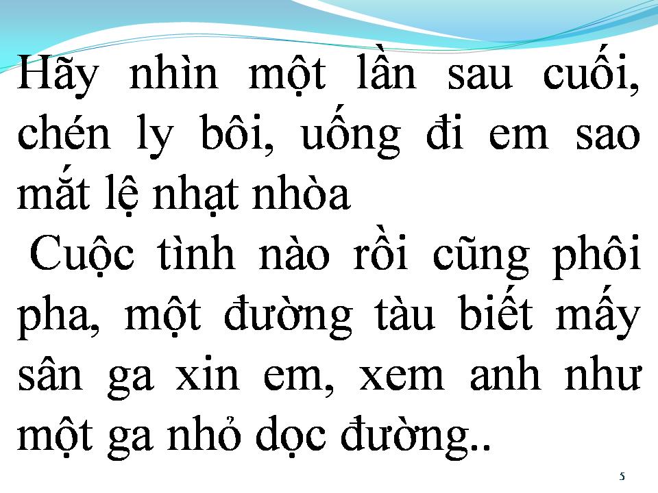 Lời bài hát LỜI ĐẮNG CHO CUỘC TÌNH