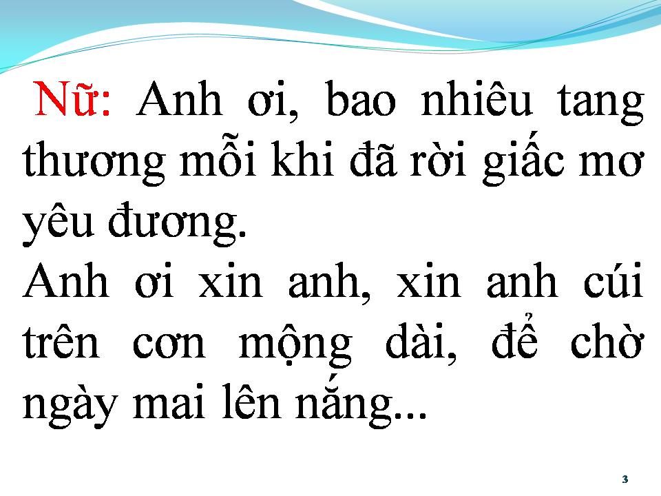 Lời bài hát LỜI GỌI CHÂN MÂY
