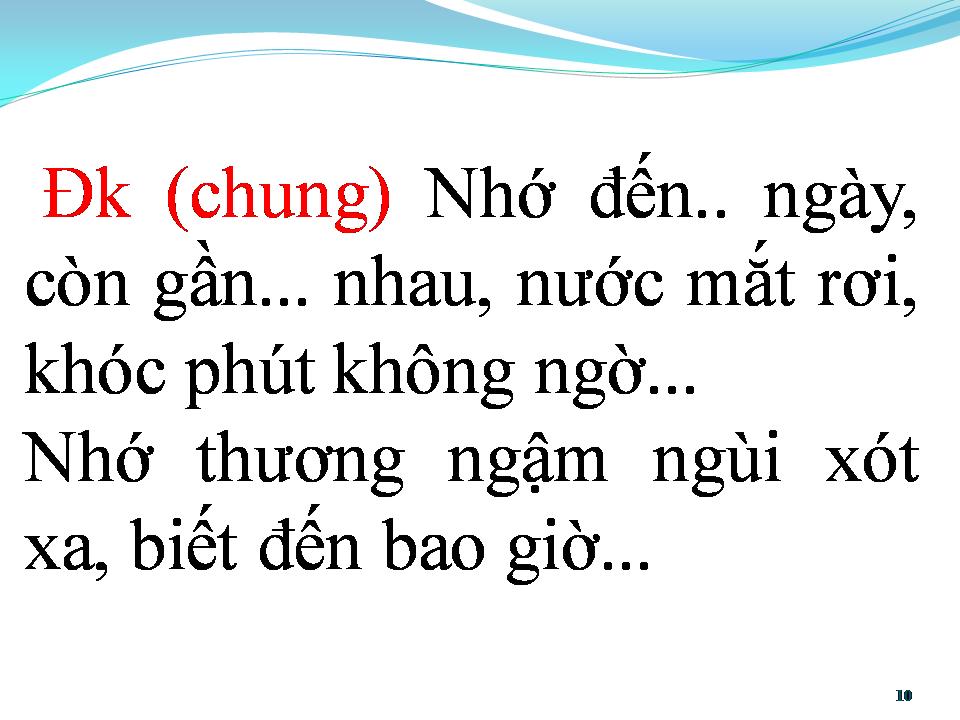 Lời bài hát LỜI GỌI CHÂN MÂY