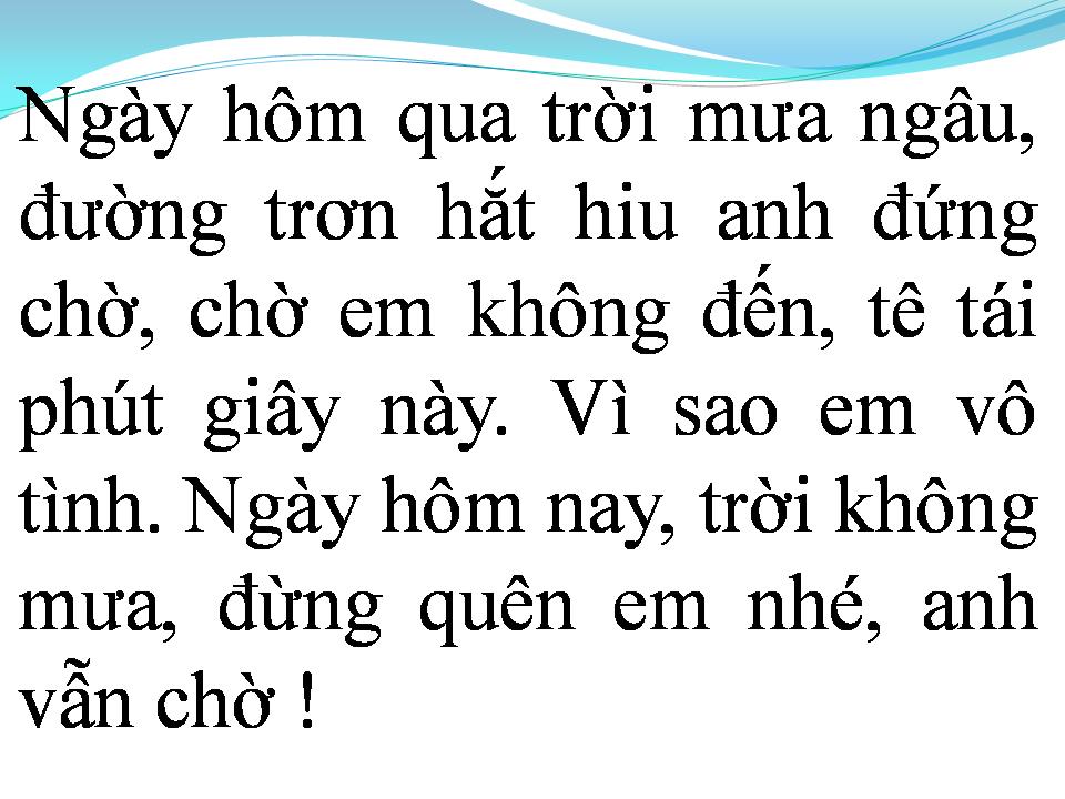 Lời bài hát LỖI HẸN
