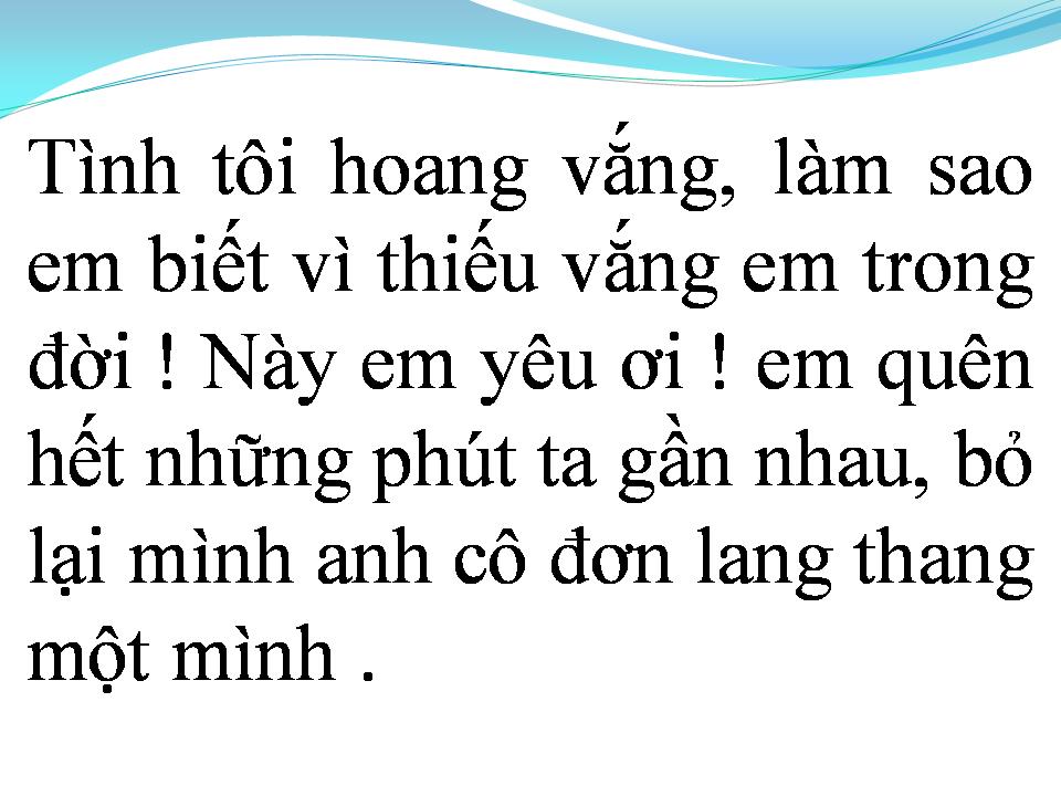 Lời bài hát LỖI HẸN
