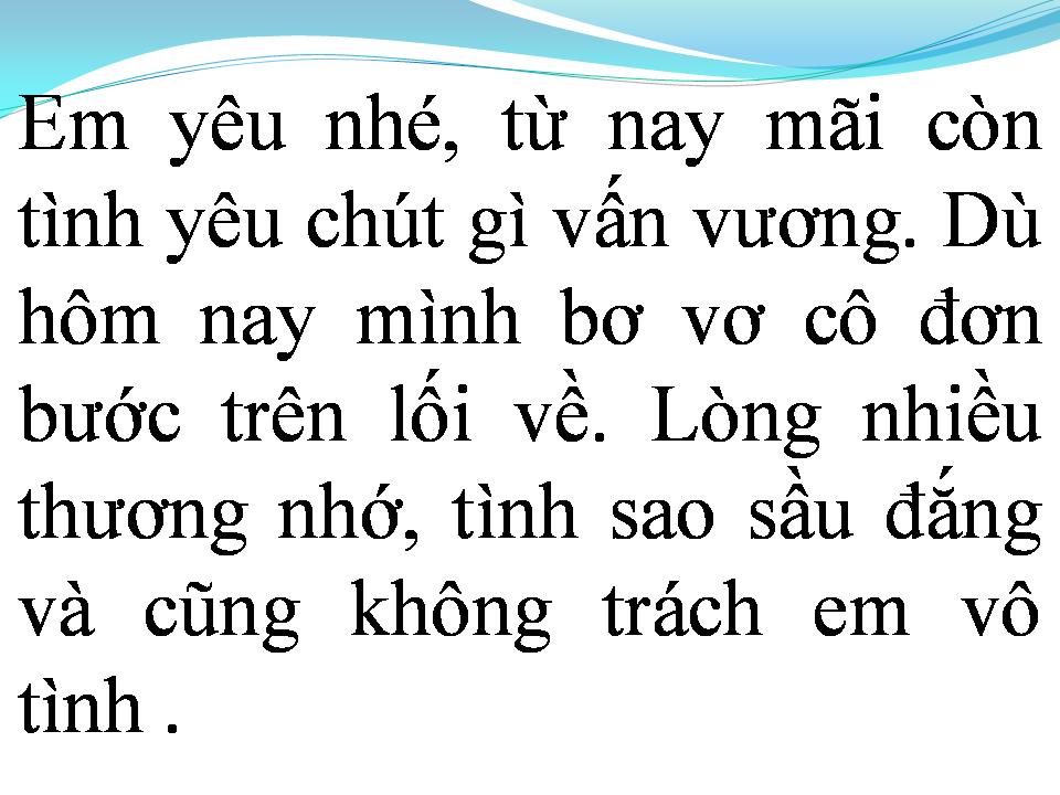 Lời bài hát LỖI HẸN