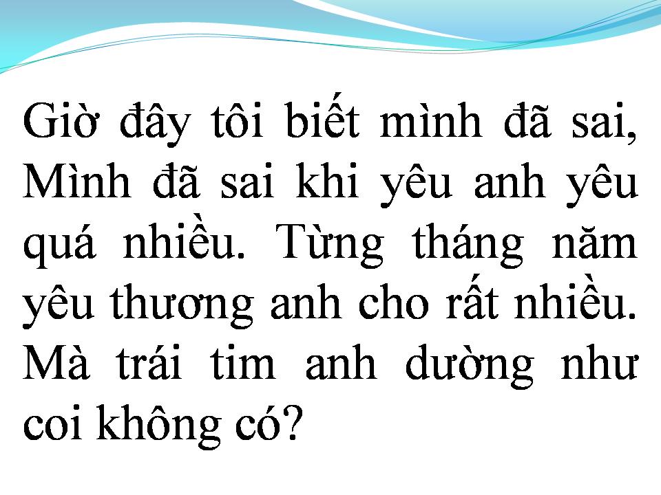 Lời bài hát LỜI NÀO CHO EM LỜI NÀO CHO ANH