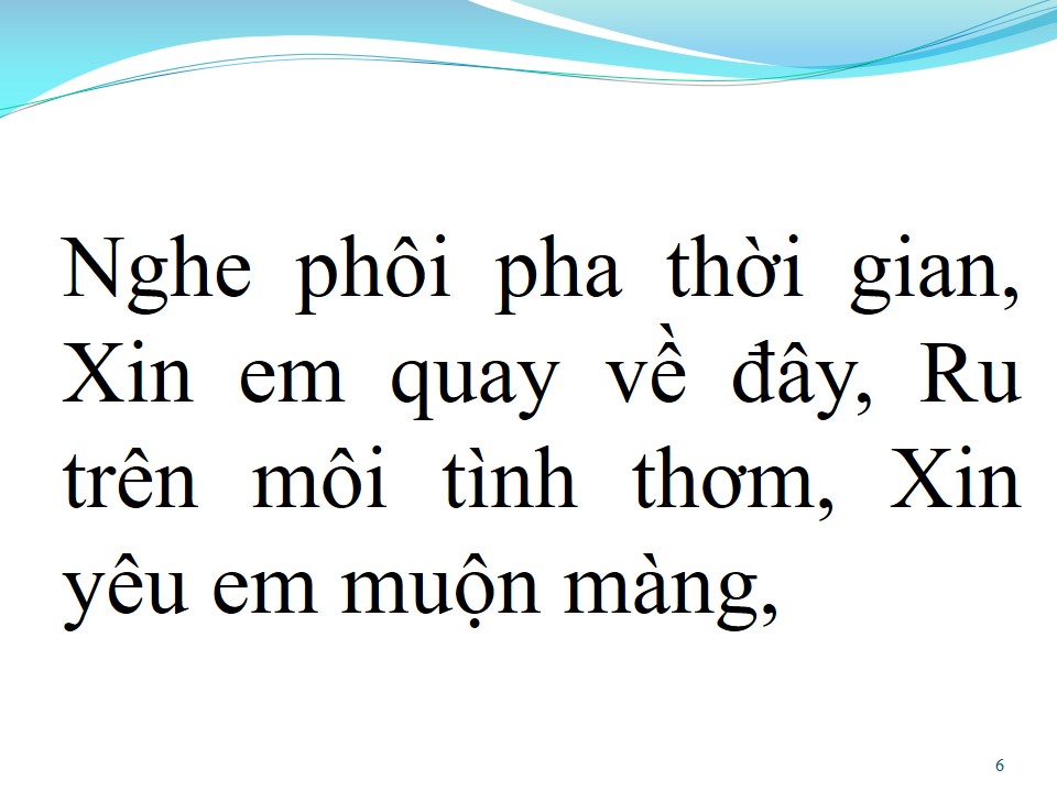 Lời bài hát LỜI RU TÌNH