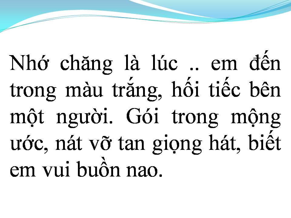 Lời bài hát LỜI TẠ TỪ
