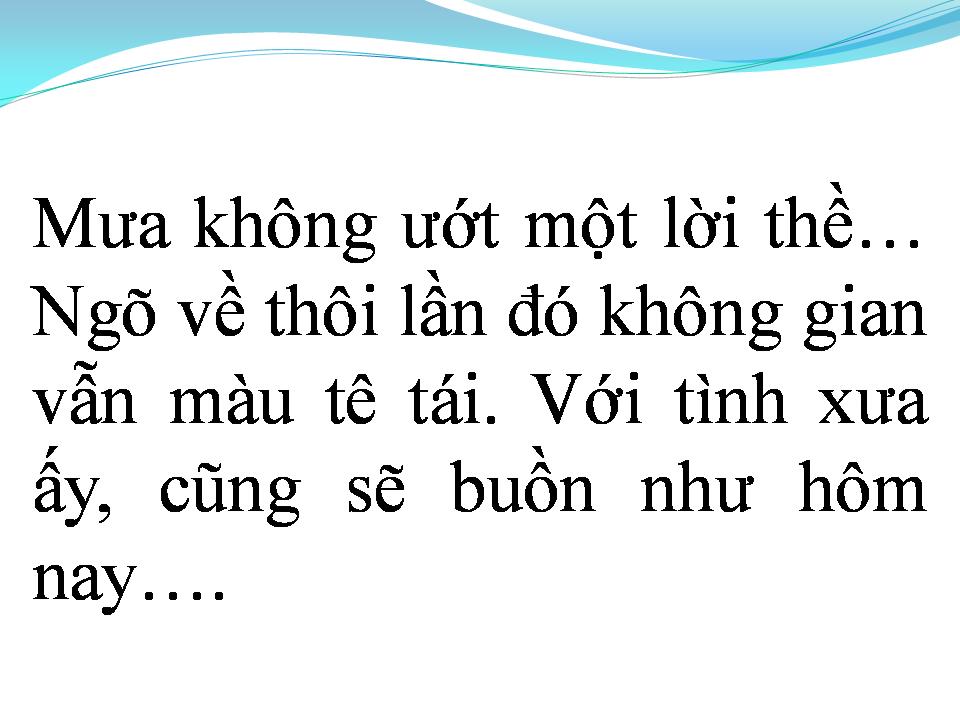 Lời bài hát LỜI TẠ TỪ