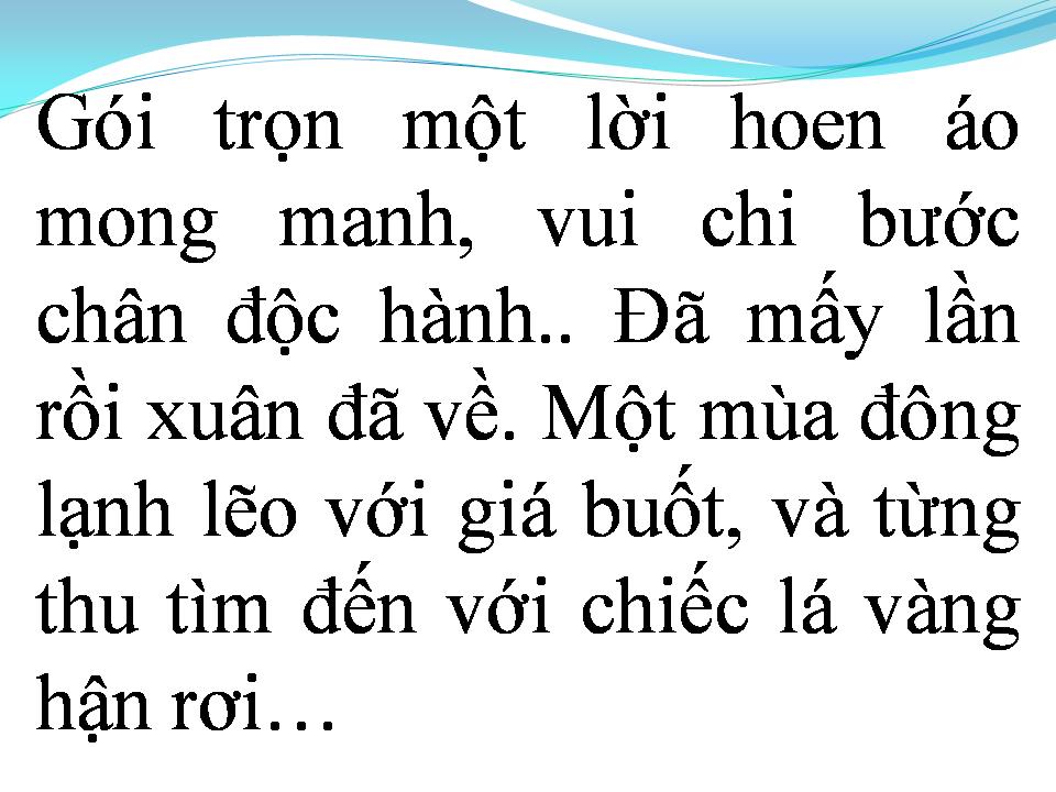 Lời bài hát LỜI TẠ TỪ