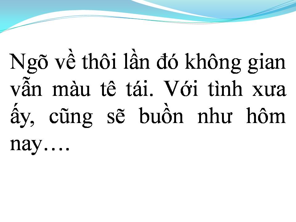Lời bài hát LỜI TẠ TỪ