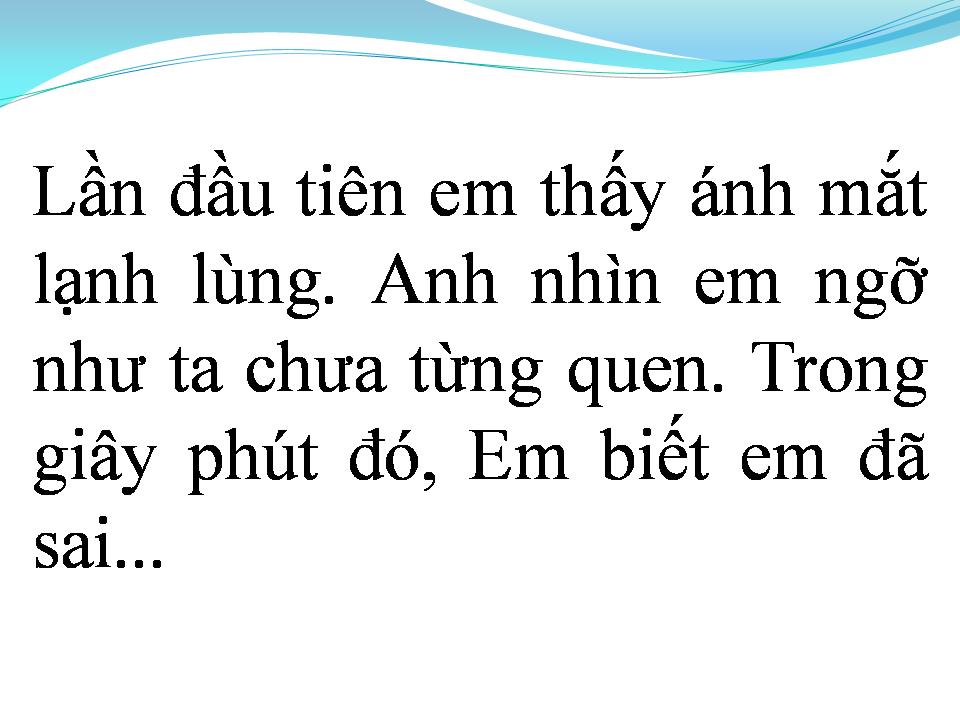 Lời bài hát LỜI THÚ TỘI NGỌT NGÀO