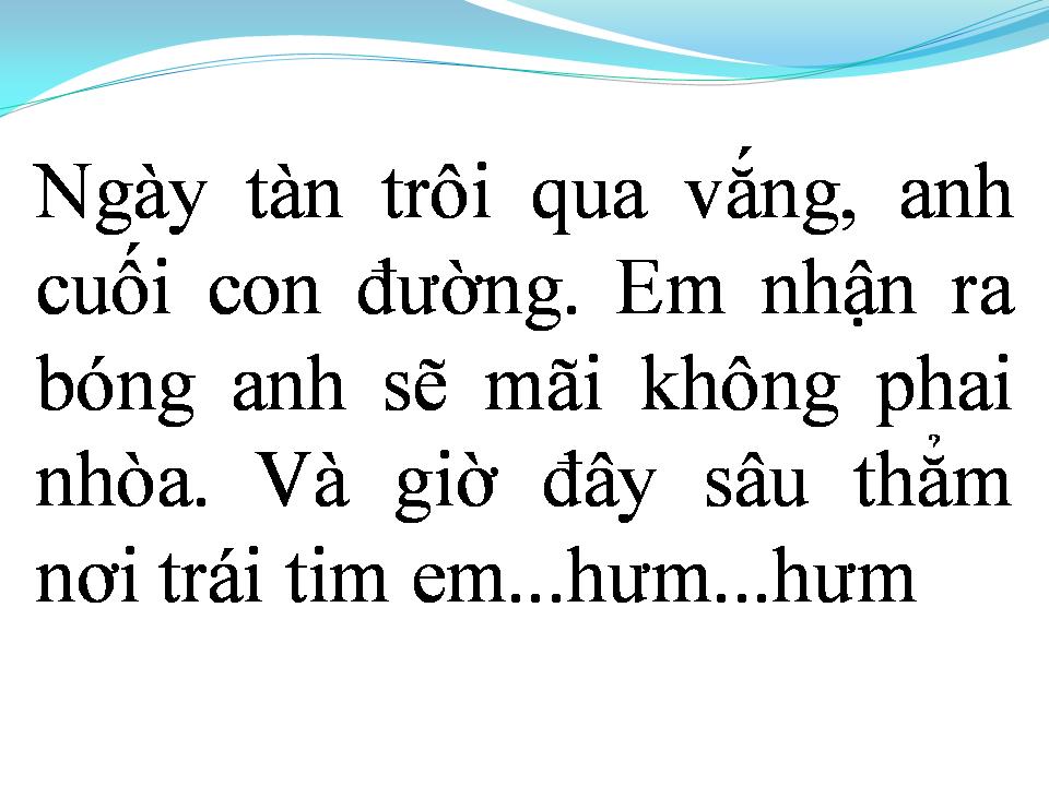 Lời bài hát LỜI THÚ TỘI NGỌT NGÀO