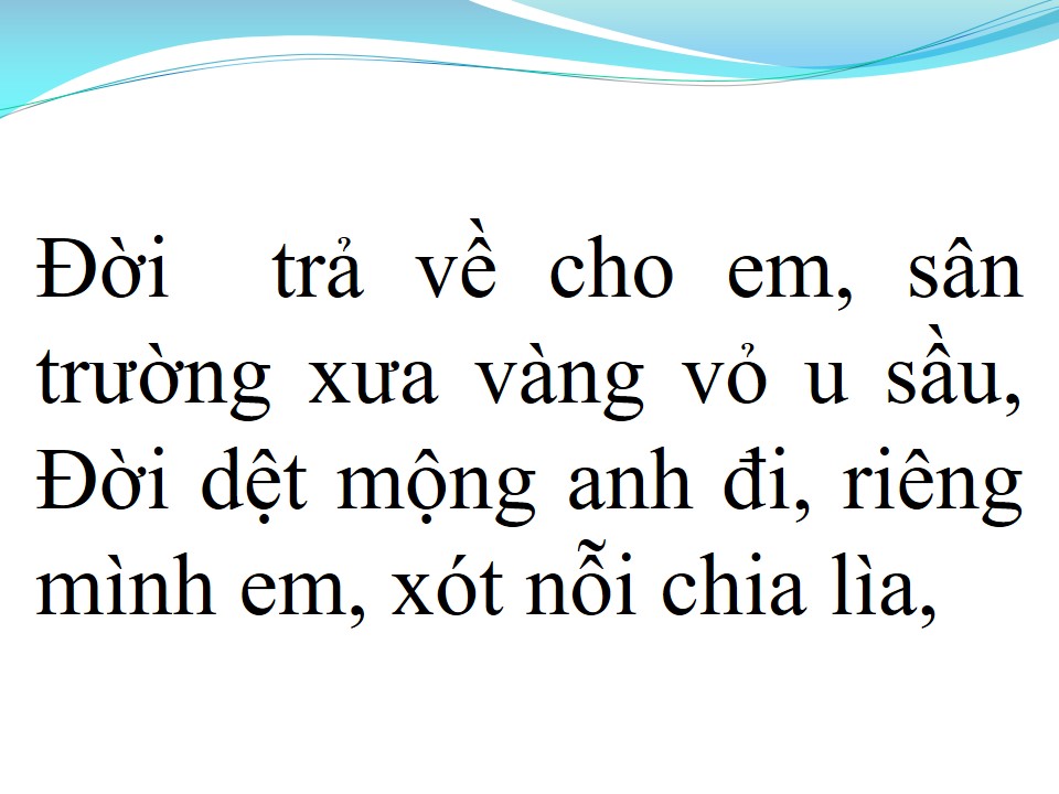 Lời bài hát LỐI THU XƯA